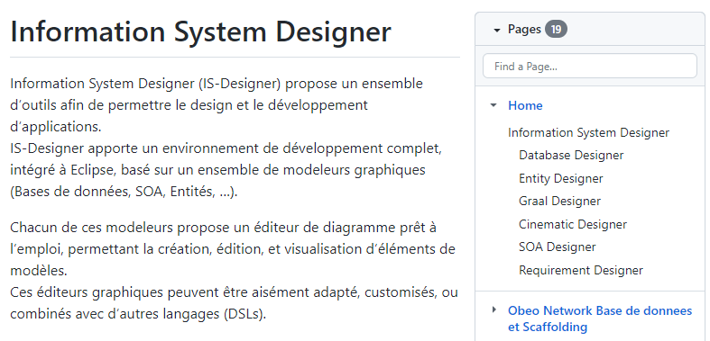 Documentation de Information System Designer