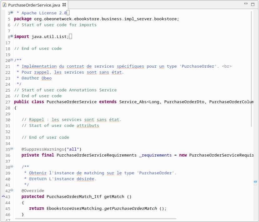 Exemple de code généré avec Pacman